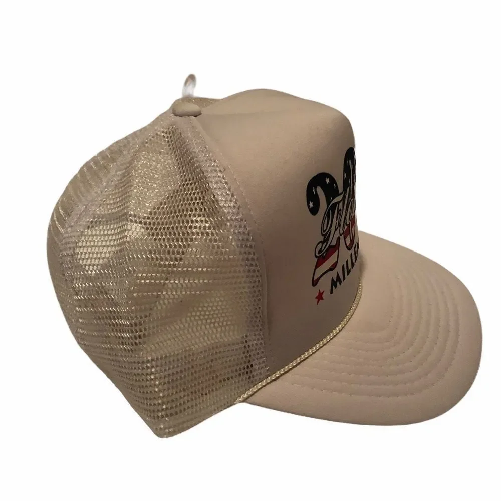 NEW ERA - 𝅺Vintage 2000 Florida USA Millennium White Trucker Hat Snapback